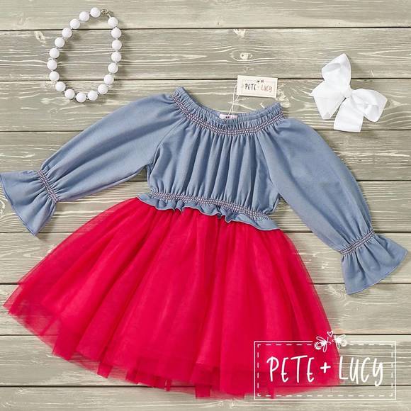 Pete + Lucy Pink Balloons Long Sleeve Pants Set main image 1